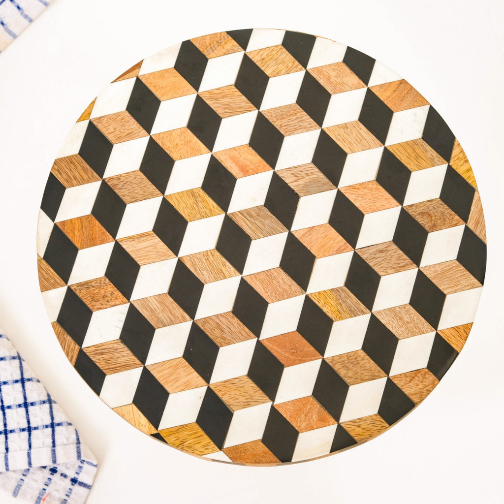 Fusion Mid Century Modern Riser Cake Stand Nestasia