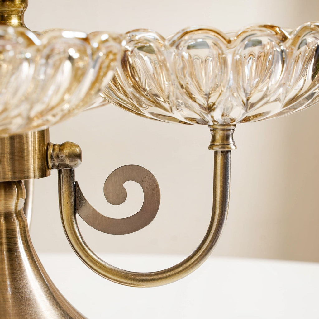 Multilayer Decorative Rotating Glass Bowls Set of 5 With Stand Nestasia