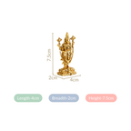 Tirupati Balaji Fine Carving Jewellery Finish Pure Brass Idol 7cm Nestasia