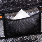 Tangerine Checkered Insulated Lunch Bag Nestasia