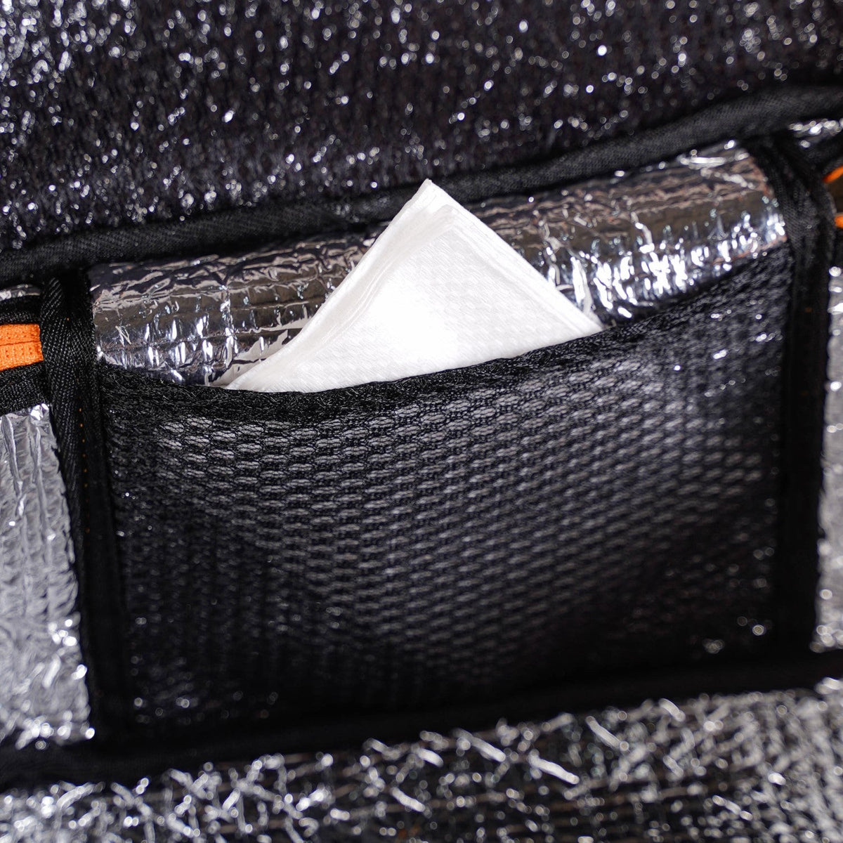 Tangerine Checkered Insulated Lunch Bag Nestasia