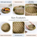 Basket Weave Sabai Organiser Nestasia