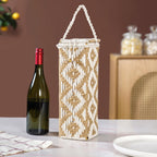 Organic Handwoven Bottle Holder Basket White Nestasia