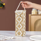 Organic Handwoven Bottle Holder Basket White Nestasia