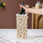 Organic Handwoven Bottle Holder Basket White Nestasia