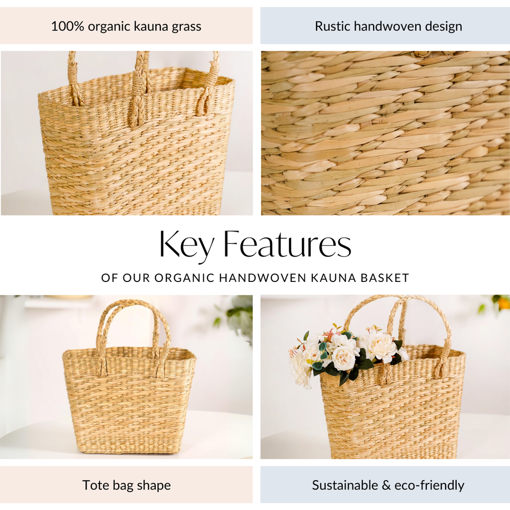 Organic Handwoven Kauna Basket Nestasia