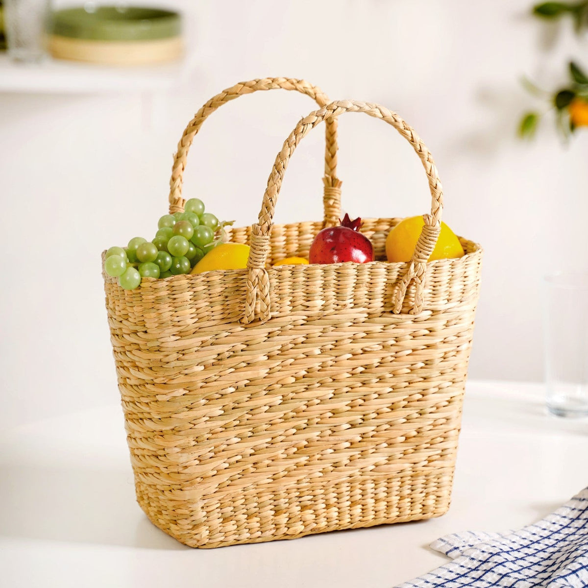 Organic Handwoven Kauna Basket Nestasia
