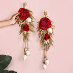 Organic Rose Festive Wall Decor Set Of 2 Nestasia