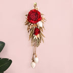 Organic Rose Festive Wall Decor Set Of 2 Nestasia