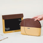 Stylish Sling Bag And File Bag Set Of 2 Beige Nestasia