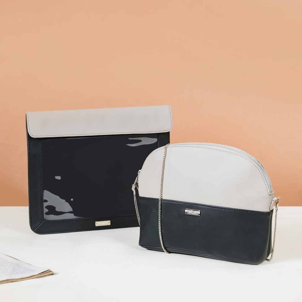 Multipurpose Sling Bag And Sleeve Set Of 2 Black Nestasia