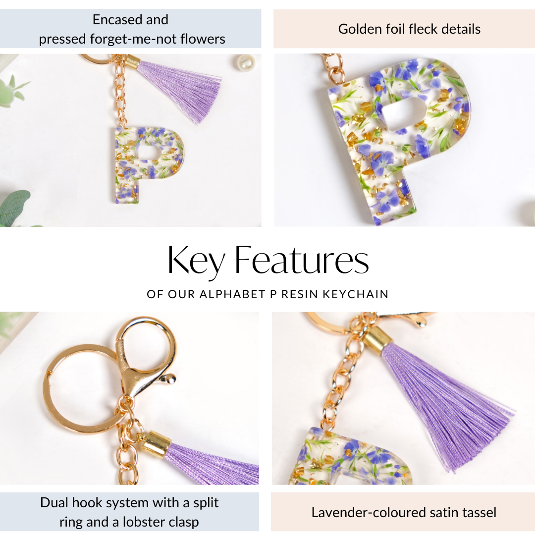 Petals And Glitter P Dual Hook Keychain Nestasia