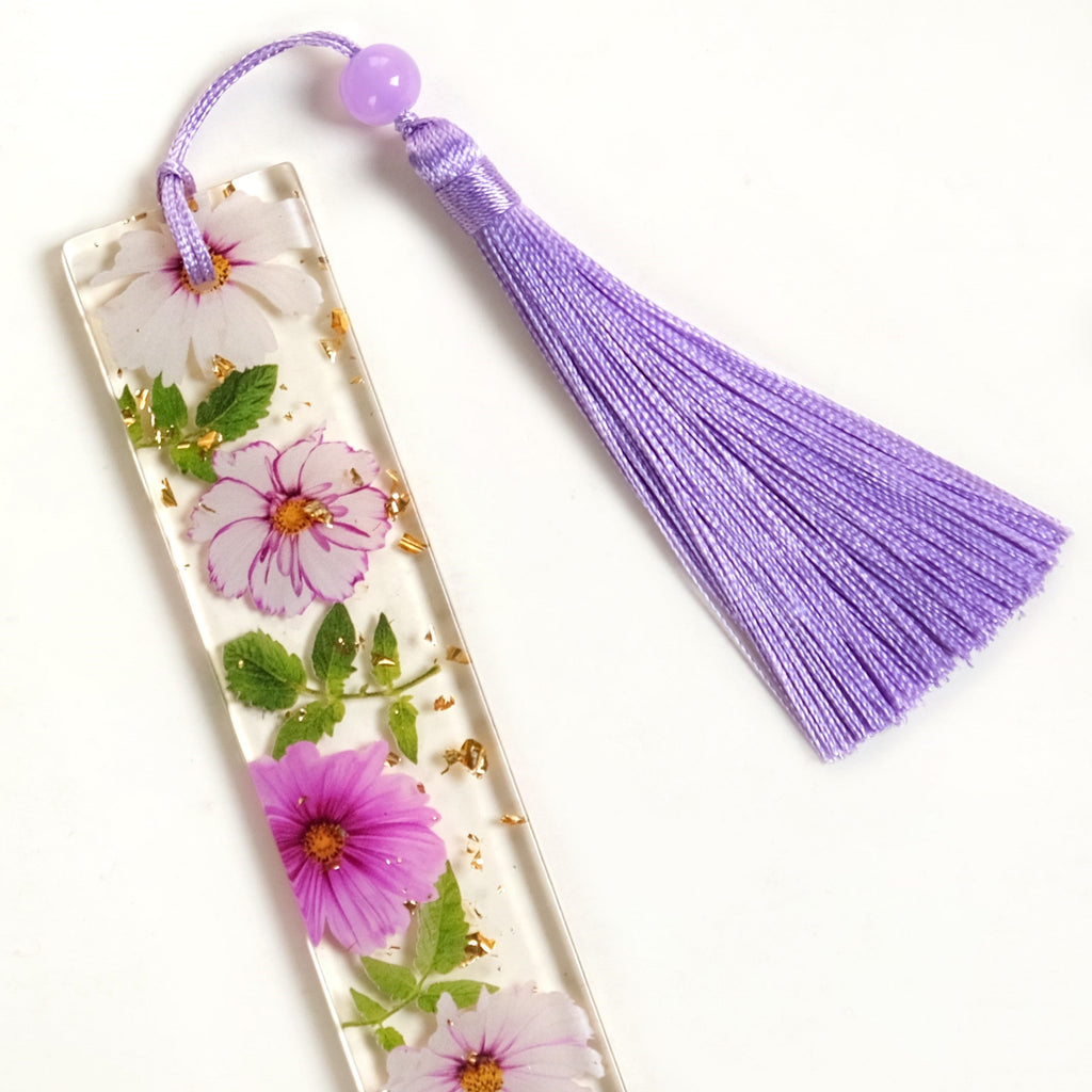 Petaled Pages Bookmark With Tassel Nestasia
