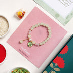 Pastel Green Bracelet Rakhi Gift Set Nestasia