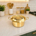 Brass Hammered Handi With Lid Vedansh Craft