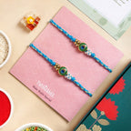 Peacock Charm Rakhi Gift Set Nestasia