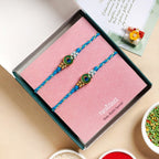 Peacock Charm Rakhi Gift Set Nestasia