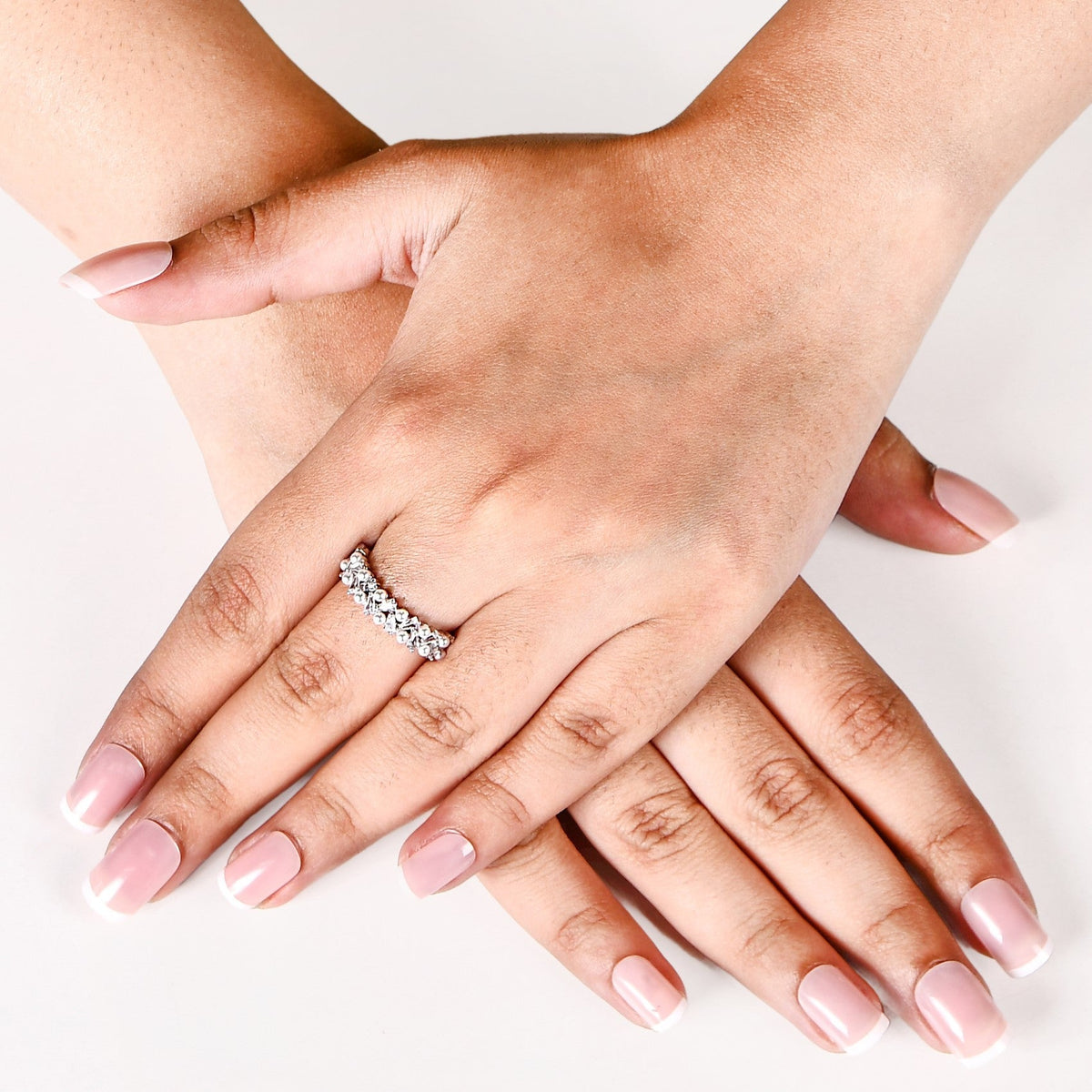 Pearl Bijou Ring Silver Nestasia