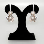 Pearl Blossom Earrings Silver Nestasia