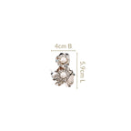 Pearl Blossom Earrings Silver Nestasia