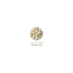 Pearl Flora Gem Cluster Earrings Nestasia