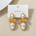 Pearl Teardrop Earrings Nestasia