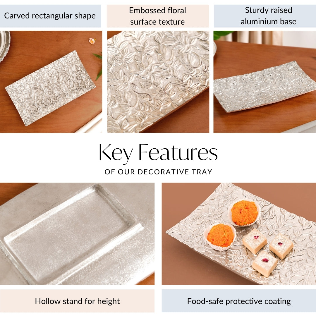 Petal Press Metal Decorative Tray Nestasia