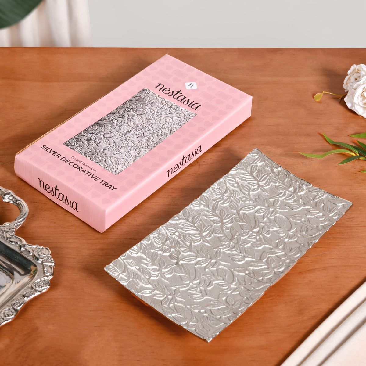 Petal Press Metal Decorative Tray Nestasia