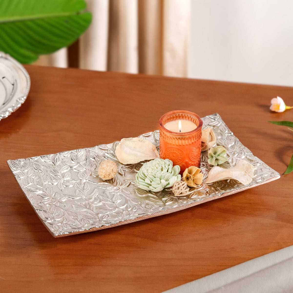 Petal Press Metal Decorative Tray Nestasia