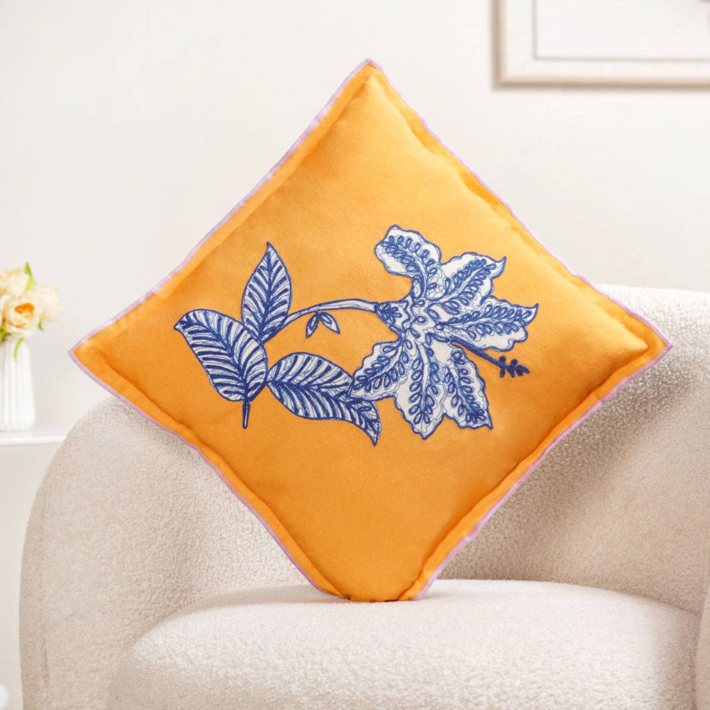 Bloom Era Petal Sketch Cotton Cushion Cover 43x43cm Nestasia