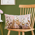 Petal Embroidered Cotton Cushion Cover 50x30cm Nestasia