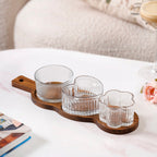 Triple Treat Platter With Bowl Set Of 4 Nestasia