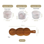 Triple Treat Platter With Bowl Set Of 4 Nestasia