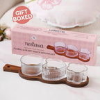 Triple Treat Platter With Bowl Set Of 4 Nestasia