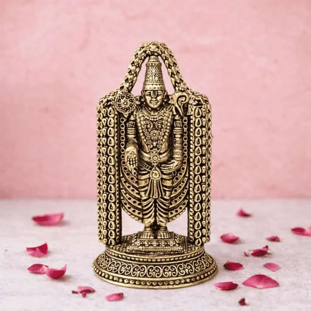 Brass Tirupati Balaji/Venkateshwar lightweight Idol Vedansh Craft