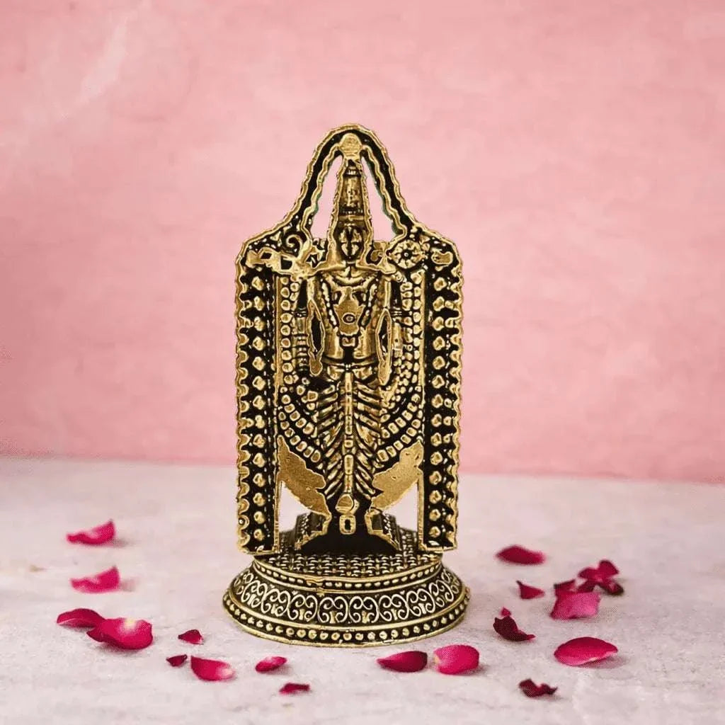 Brass Tirupati Balaji/Venkateshwar lightweight Idol Vedansh Craft