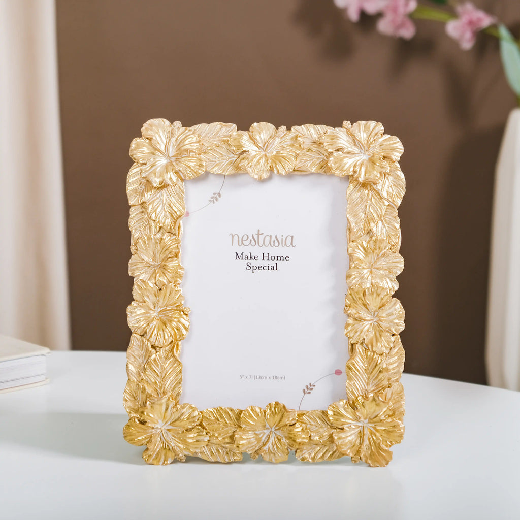 Hibiscus Glam Photo Frame Large 9.5"x7.5" Nestasia