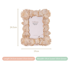 Fan Palm Decor Frame Gold Small 9"x7" Nestasia
