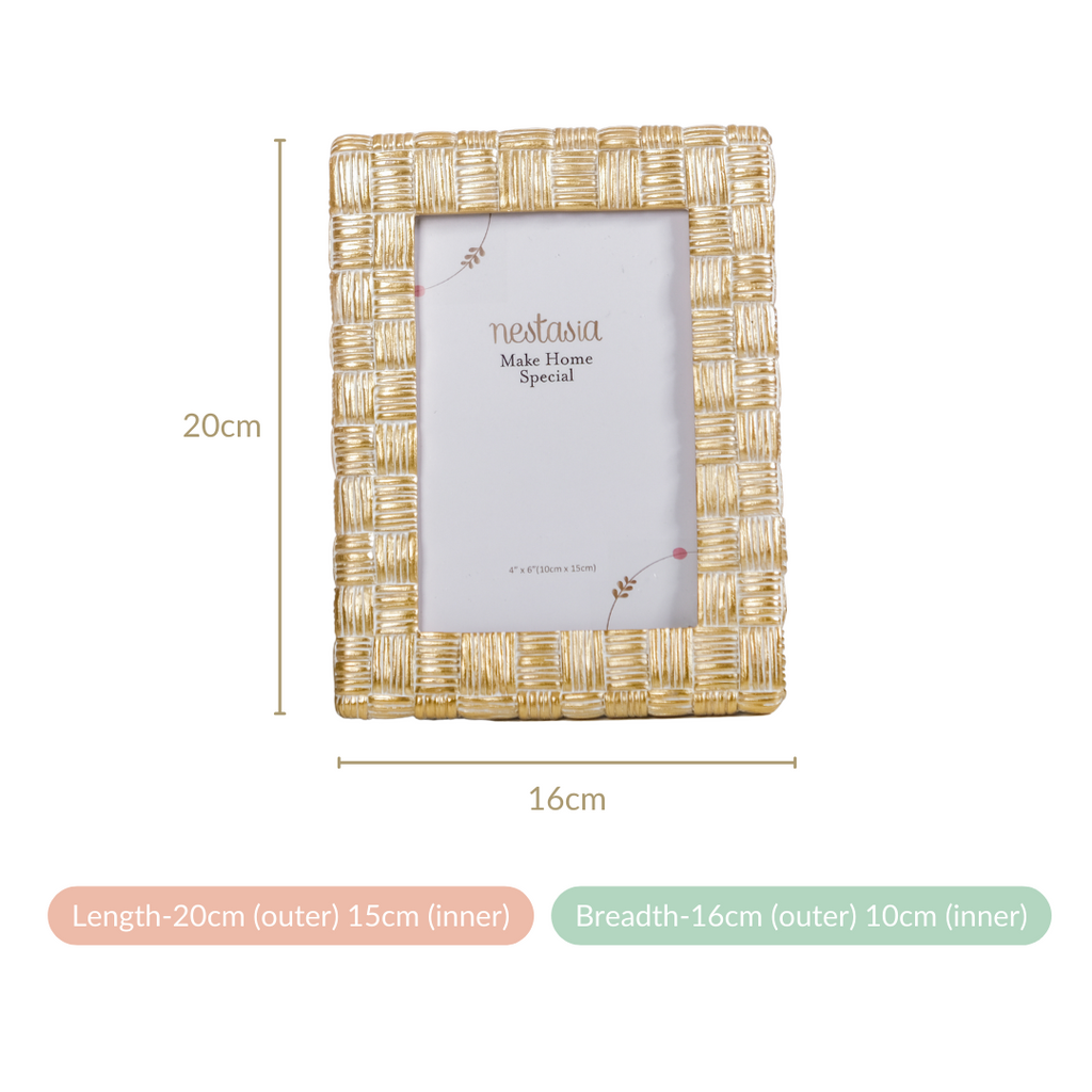 Luxe Resin Photo Frame Small 7.5"x6" Nestasia