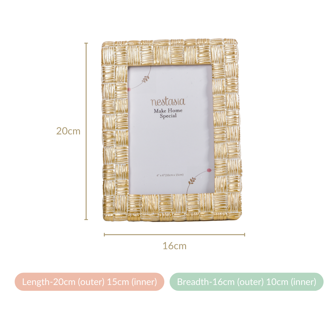 Luxe Resin Photo Frame Small 7.5"x6" Nestasia