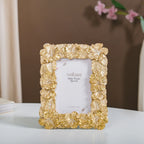 Small Hibiscus Photo Frame Gold 8.5"x6.5" Nestasia