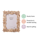 Glam Tropical Picture Frame Gold 9"x7.5" Nestasia