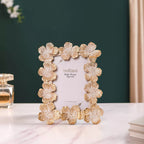 Floral Accent Picture Frame 8.5"x6.5" Nestasia