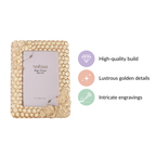 Small Honey Bee Gold Frame 7.5"x6" Nestasia
