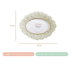 Fern Wreath Oval Photo Frame 8.5"x6.5" Nestasia