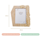 Fern Designer Photo Frame Gold 9"x7.5" Nestasia
