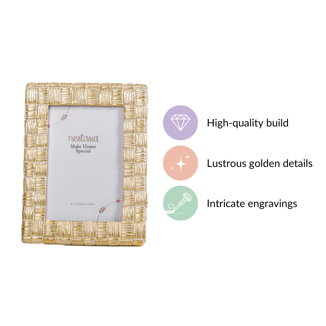 Luxe Resin Photo Frame Small 7.5"x6" Nestasia