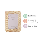 Small Honey Bee Gold Frame 7.5"x6" Nestasia