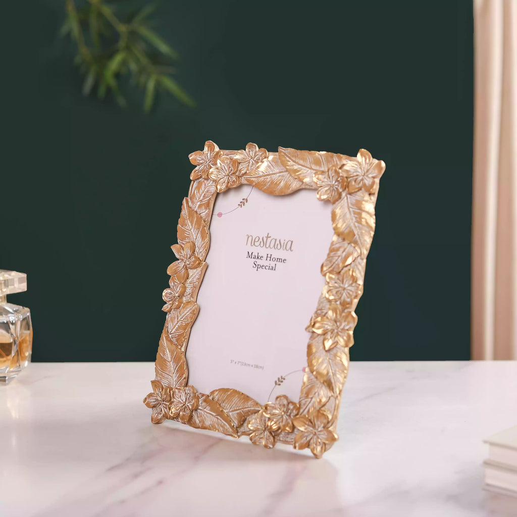 Glam Tropical Picture Frame Gold 9"x7.5" Nestasia