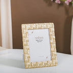 Textured Gold Photo Frame Large 9"x7" Nestasia
